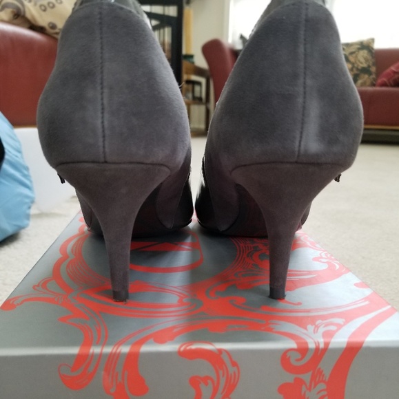 Kelsi Dagger Esta Grey Mary Jane Heels 8.5M - Picture 5 of 8